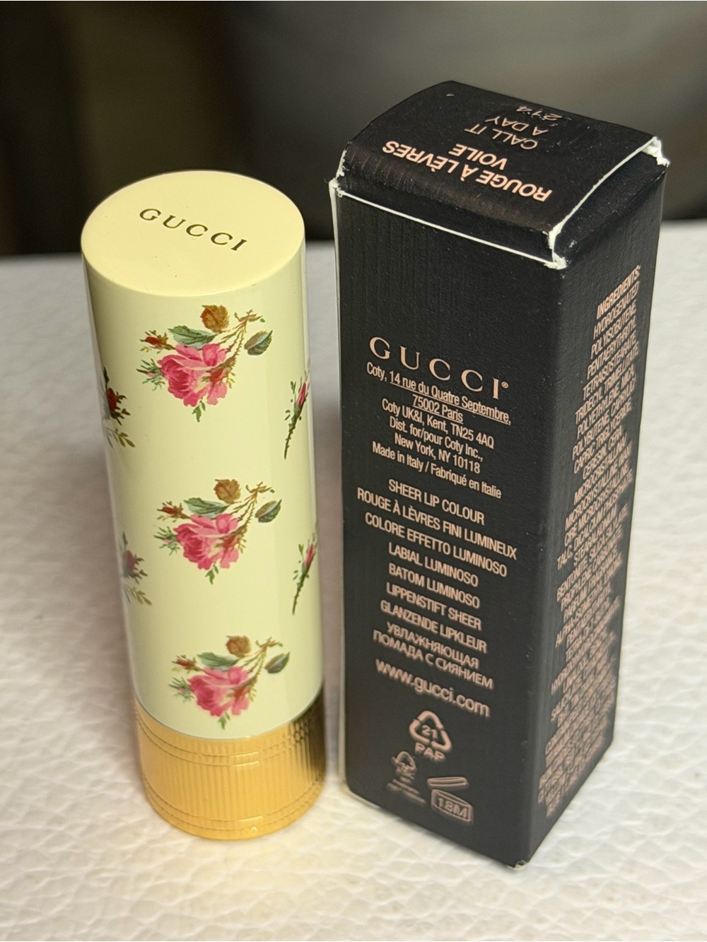 Gucci Lipstick -214 Call It A Day- Full size NWB - Picture 7 of 7